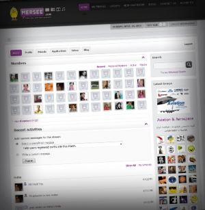 طراحی سایت جامعه مجازی مرسی