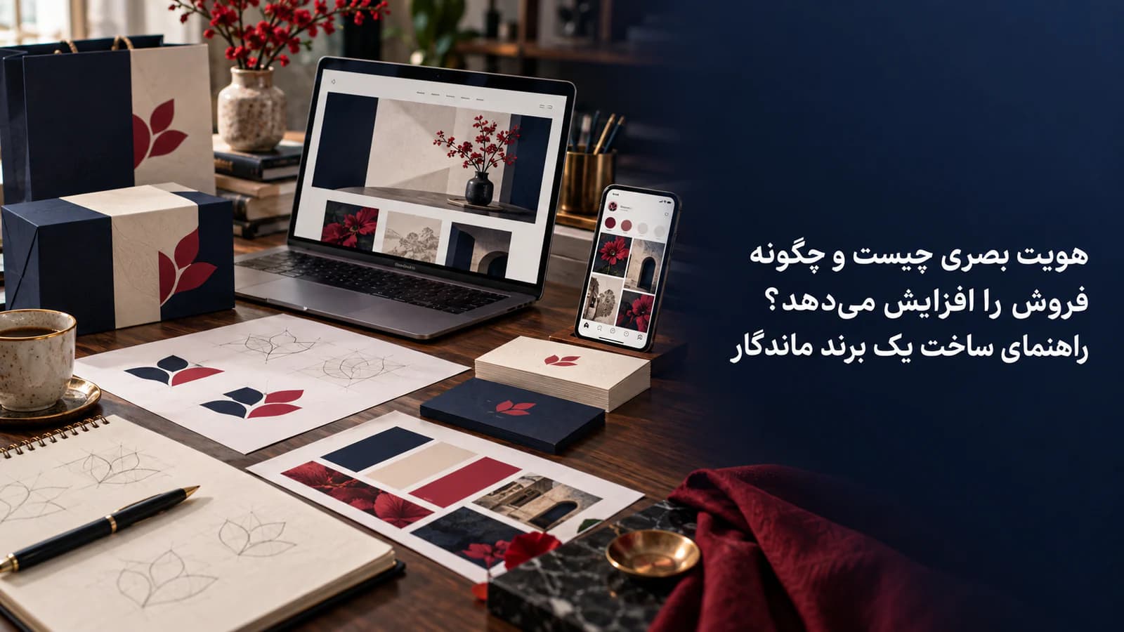 هویت بصری چیست و چگونه فروش را افزایش میدهد؟ راهنمای ساخت یک برند ماندگار