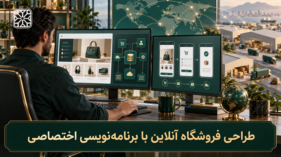 طراحی فروشگاه آنلاین با برنامه‌نویسی اختصاصی